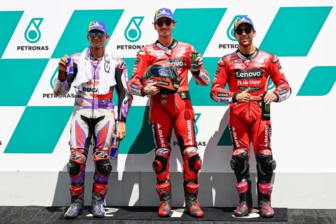 2023MotoGP第18戦マレーシアGP 予選 トップ3