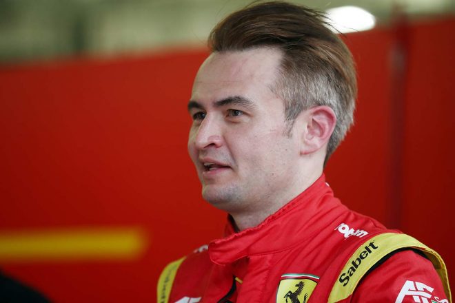 2024年デイトナ24時間レースにAFコルセの21号車フェラーリ296 GT3で出場するケイ・コッツォリーノ