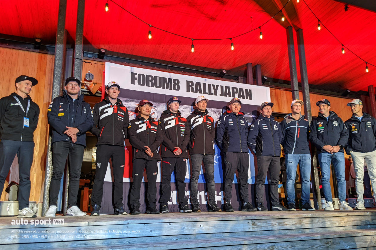 ラリー/WRC | ラリージャパン2023開幕前夜、WRCトップドライバー勢ぞろいの駅前サイン会が大盛況