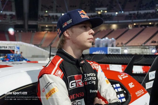 こちらは前戦ラリー・ヨーロッパで早くも今季のチャンピオンを決めたカッレ・ロバンペラ選手。23歳とは思えないオーラと風格が出ていました。