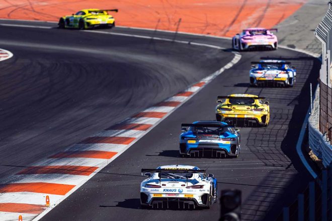 バレンシアで行われたメルセデスAMGの若手ドライバーテストの様子