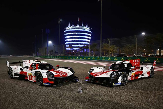 2023年のWECで、ドライバーとマニュファクチャラーのダブルタイトルを獲得したトヨタGAZOO RacingのトヨタGR010ハイブリッド