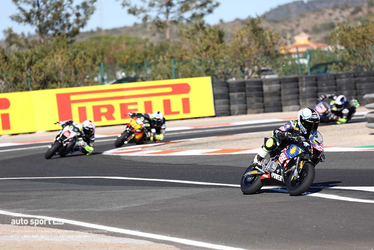 レース3：あと1歩及ばず2位となった富樫虎太郎／2023FIM MiniGP World Final