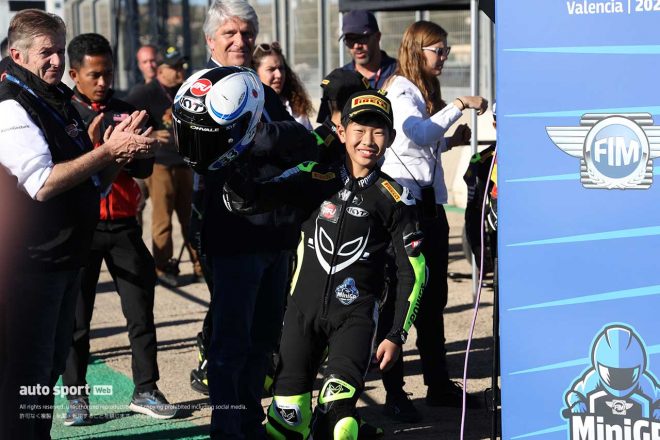 2023FIM MiniGP World Final 160cc ランキング2位の富樫虎太郎