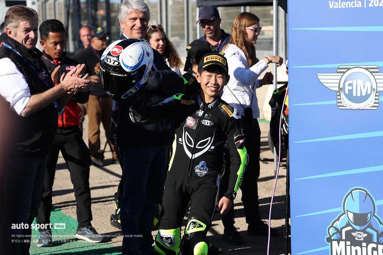 2023FIM MiniGP World Final 160cc ランキング2位の富樫虎太郎