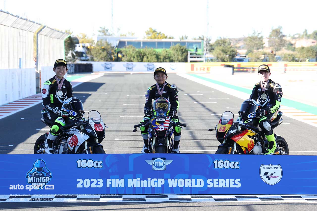 2023FIM MiniGP World Final 160cc ランキング トップ3