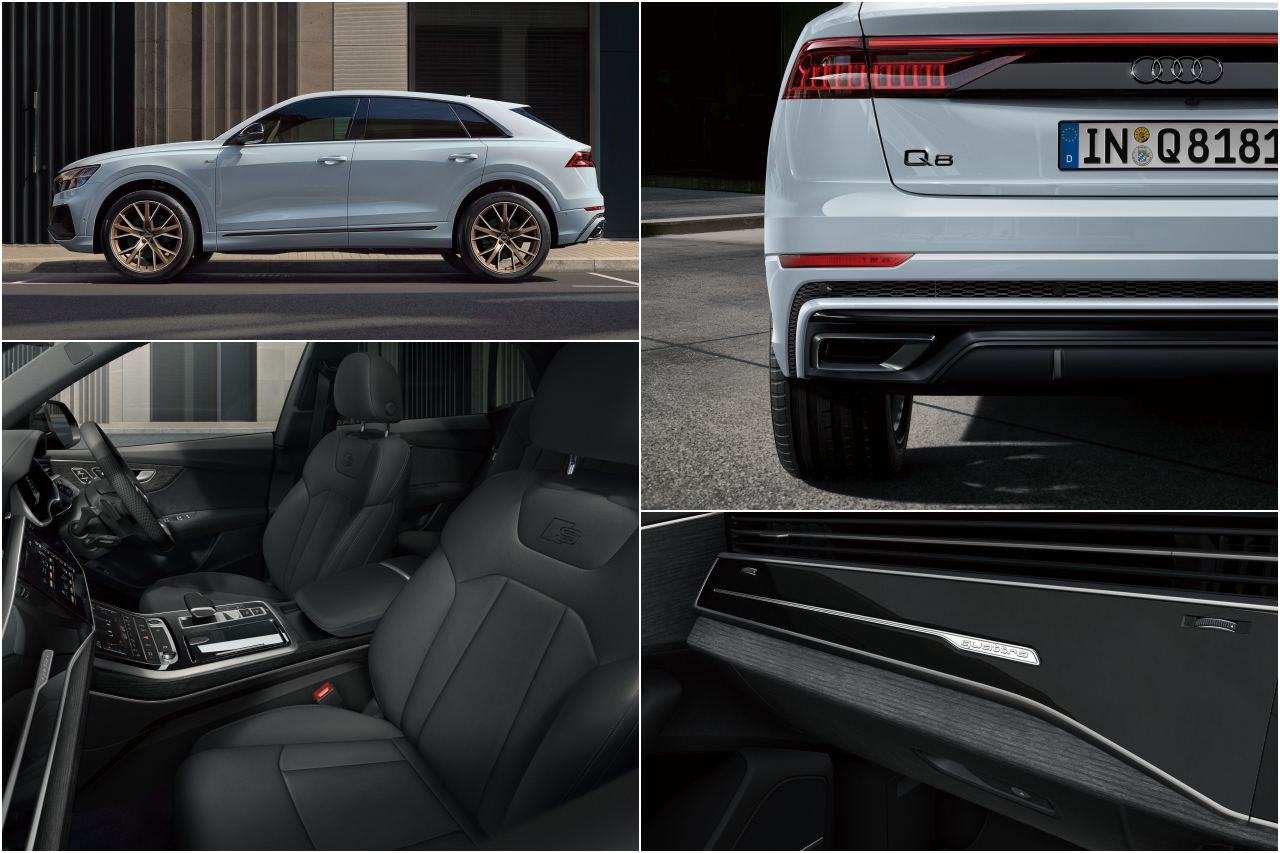 125台の限定で用意された『アウディQ8 ブロンズ・エディション』は、サーキットにちなんで命名されたスズカグレーメタリックのボディカラーに、上質なマットブロンズポリッシュトの22インチ5Vスポークスタースタイルアウディスポーツ製アルミホイールを装着する