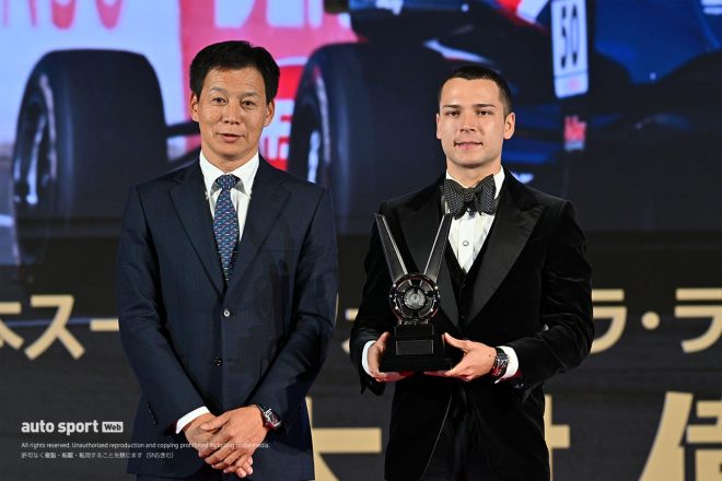 JAF MOTORSPORTS AWARD 2023　スーパーフォーミュラ・ライツ王者の木村偉織
