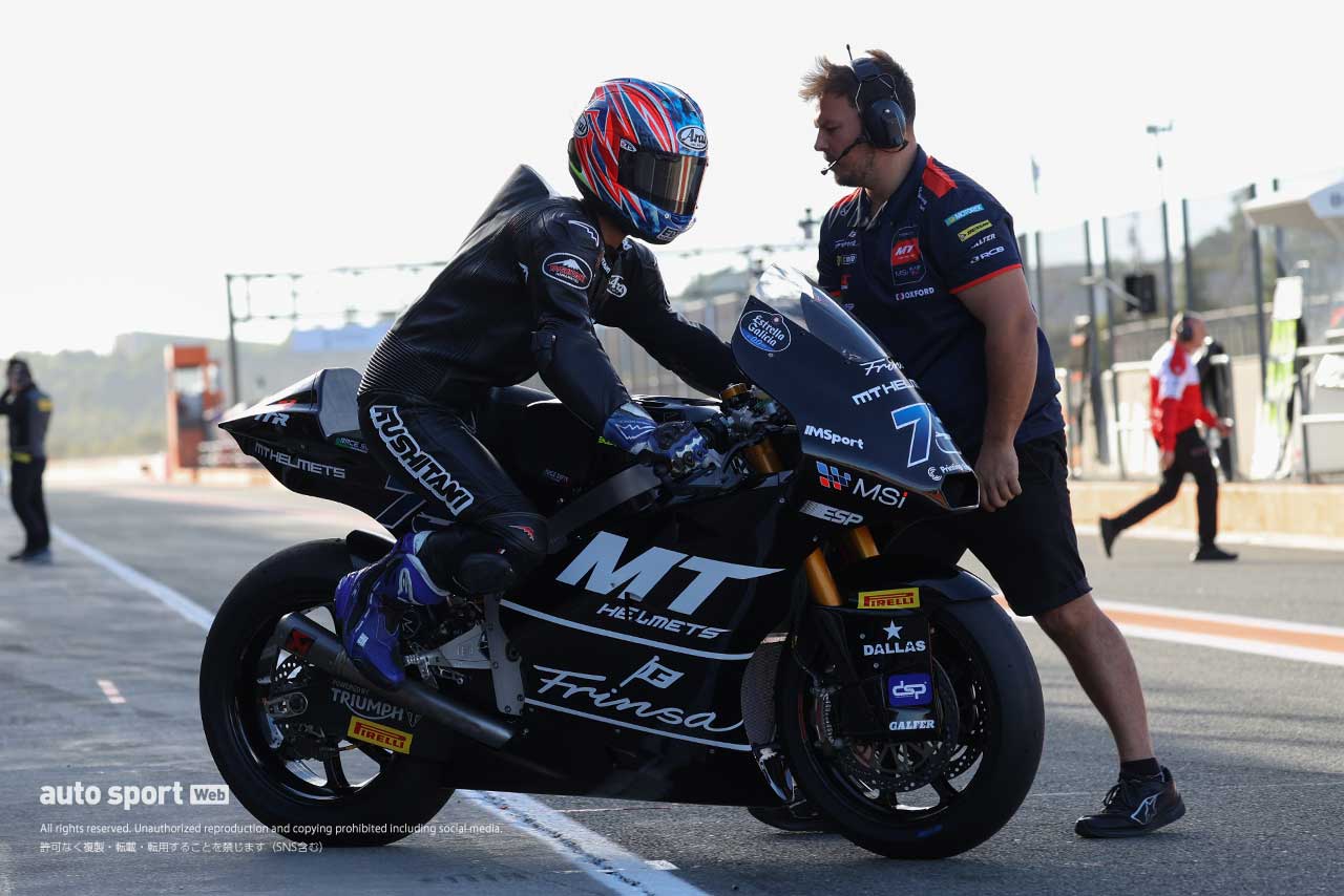 小椋藍（MT Helmets - MSI）／Moto2バレンシアテスト