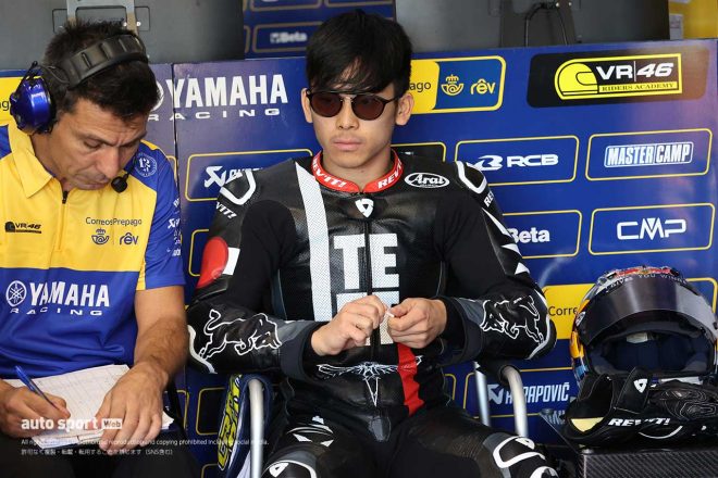 佐々木歩夢（Correos Prepago Yamaha VR46 Master Camp）／Moto2バレンシアテスト
