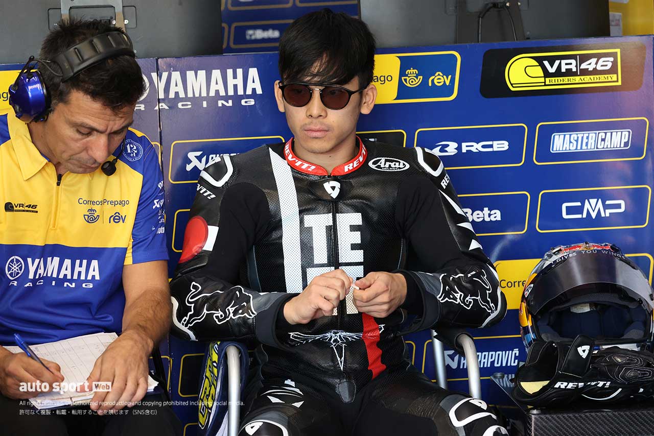 佐々木歩夢（Correos Prepago Yamaha VR46 Master Camp）／Moto2バレンシアテスト