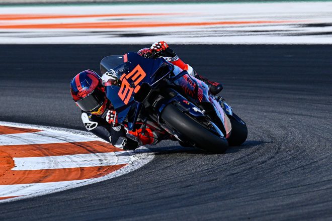 バレンシアテストを4番手で終えたマルケス