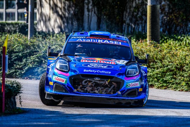 フォーラムエイト・ラリージャパン2023でフォード・プーマ・ラリー1をドライブしたアドリアン・フルモー（Mスポーツ・フォード・ワールドラリーチーム）　2023年WRC第13戦ラリージャパン