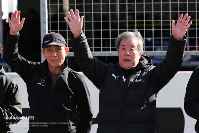 ニスモフェスティバル2023に参加する北野元と星野一義