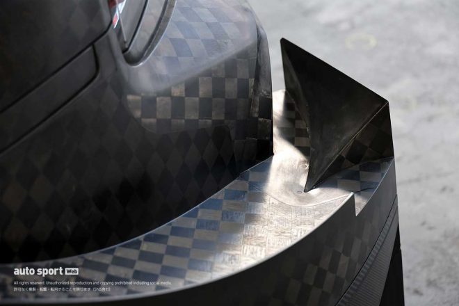 2024年型ニッサンZ GT500のリヤフェンダー後端の処理