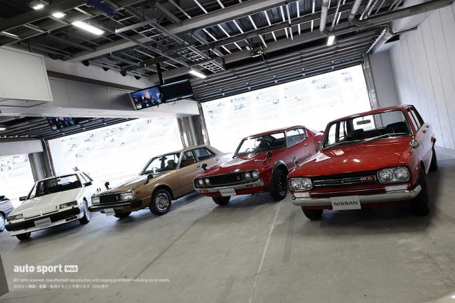 ニスモフェスティバル2023に展示された歴代スカイライン