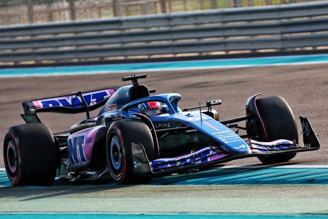 2023年F1アブダビテスト　ジャック・ドゥーハン（アルピーヌ）