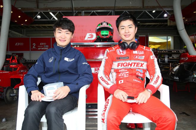 2018年の全日本F3選手権にTODA RACINGから参戦した大湯都史樹と阪口晴南