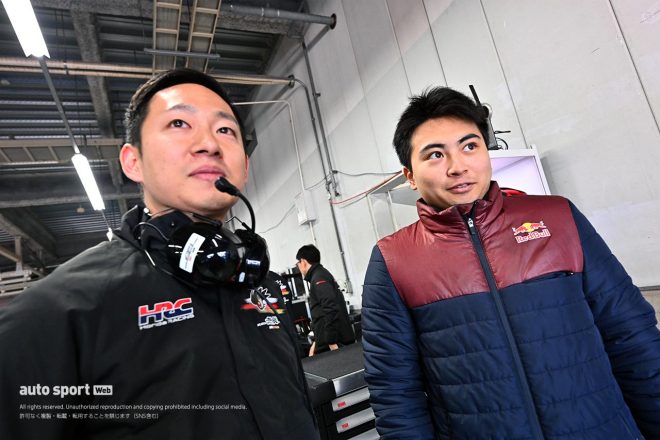 小池智彦エンジニアと岩佐歩夢（TEAM MUGEN）　2023スーパーフォーミュラ合同／ルーキーテスト