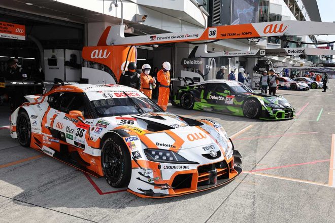 2023スーパーGT第2戦富士　au TOM'S GR Supra／Deloitte TOM'S GR Supra