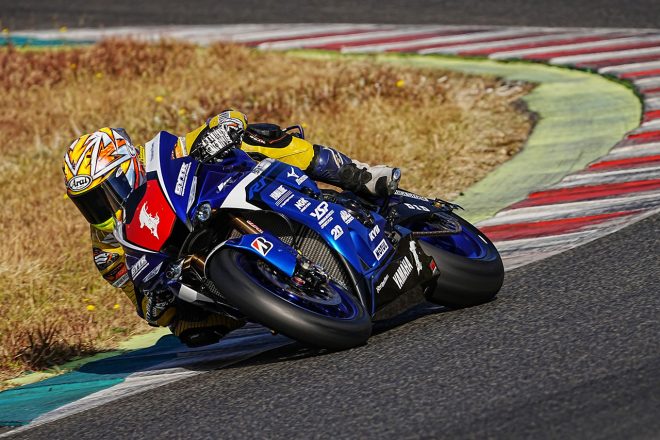 2023全日本ロード：中須賀克行仕様のヤマハYZF-R1をライドした井手翔太