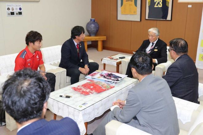 渡辺一馬が栃木県知事を表敬訪問