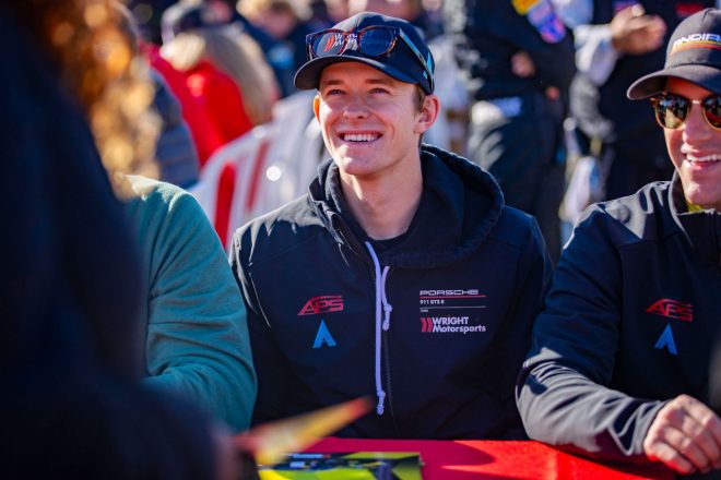 2024年のWECフル参戦が決定したカラム・アイロット　2023年IGTC第4戦インディアナポリス8時間