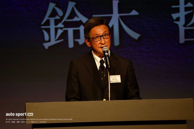 鈴木哲夫MFJ会長／MFJ MOTO AWARDS 2023 全日本選手権ランキング認定表彰式