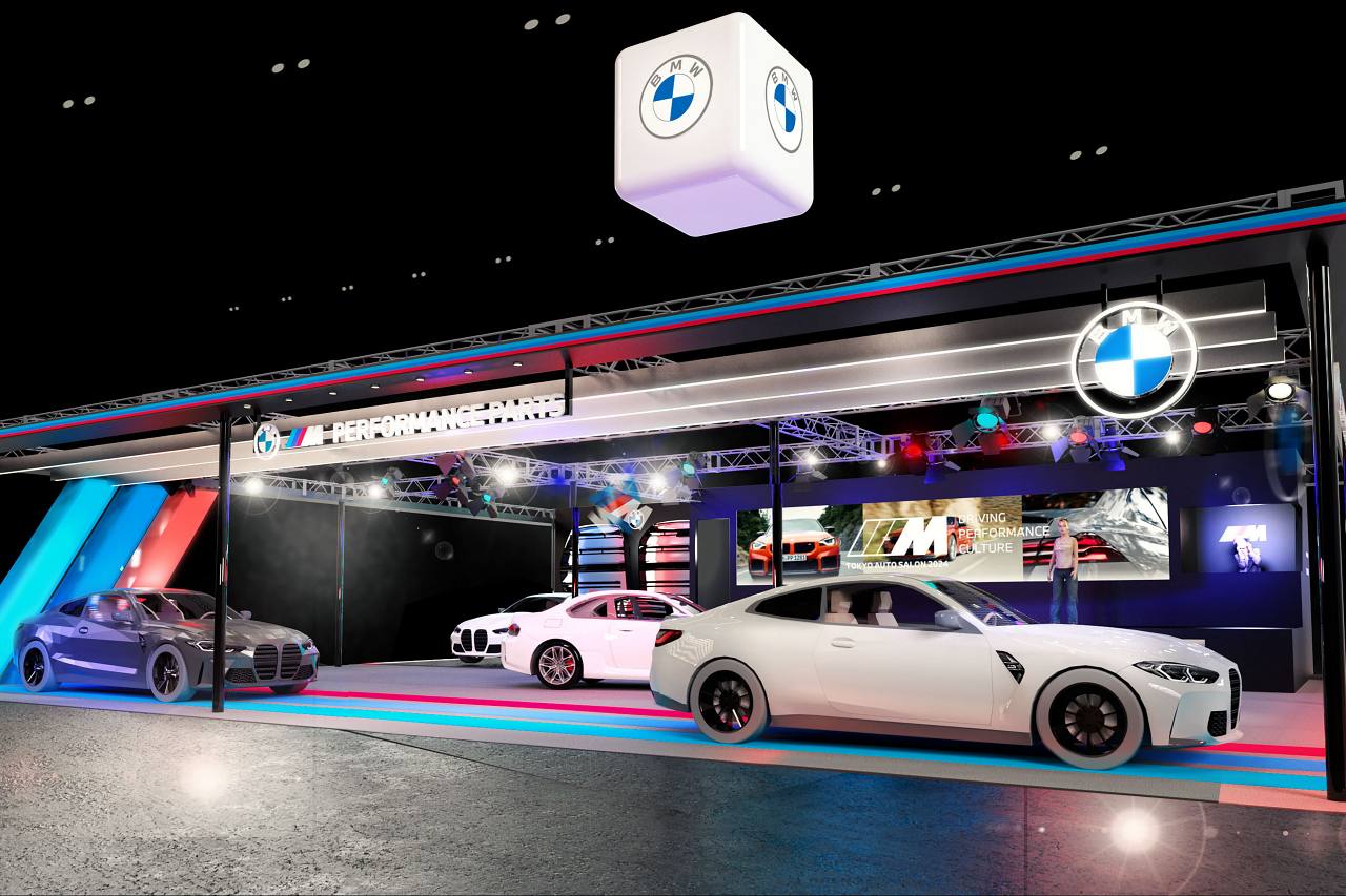 BMW純正チューニング・パーツの"BMW Mパフォーマンス・パーツ"を纏った日本初公開のモデルを展示を予告している