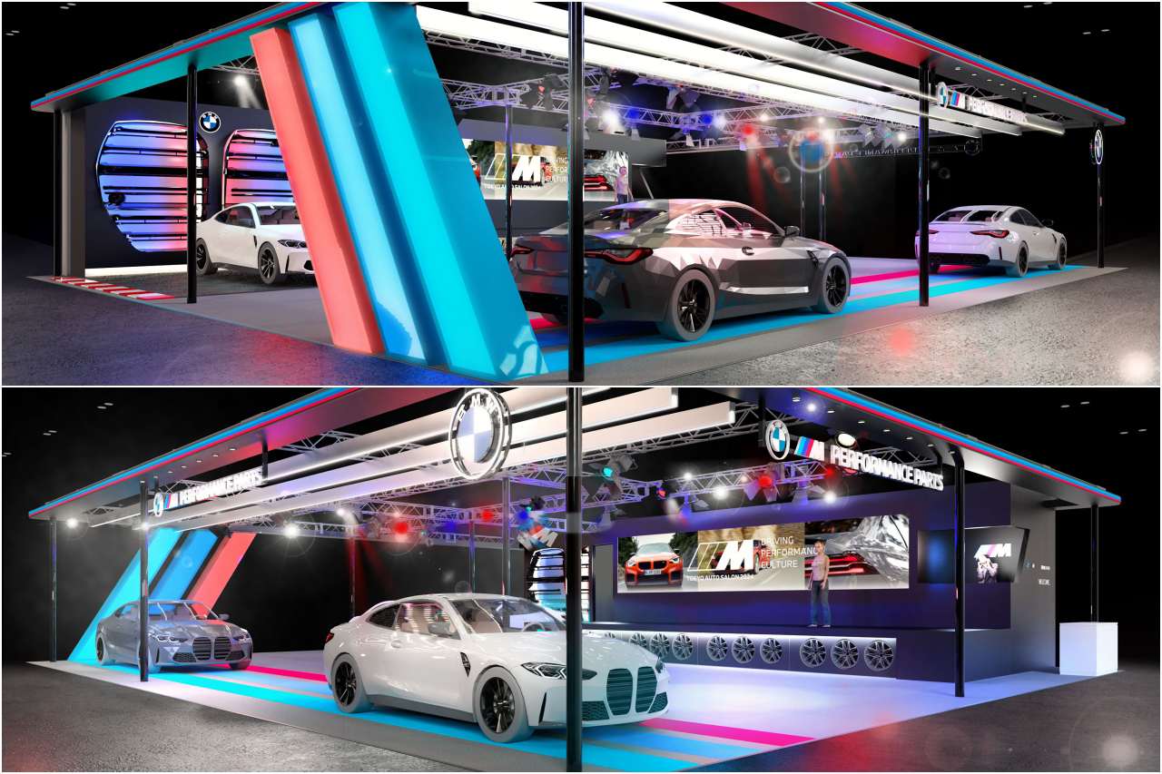 「BMW正規ディーラーでは目にすることができない、BMW純正のチューニング・パーツ」を装着したモデルを数多く展示するという