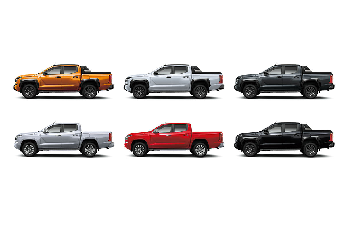 ミツビシ・トライトンのカラーラインアップ（全6色）