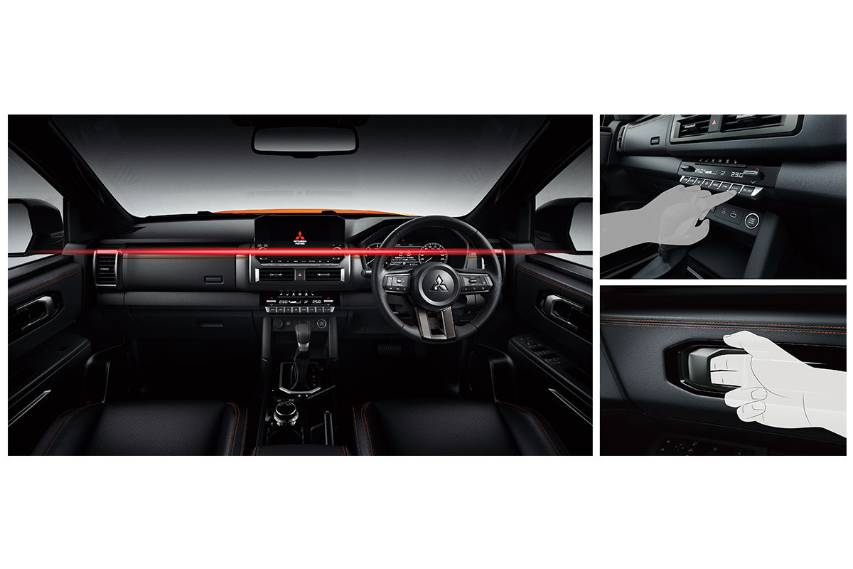 フロントシートは腰回りをしっかりサポートし、肩付近は動きやすく開放的な形状とすることで、ドライバーの疲労を軽減する