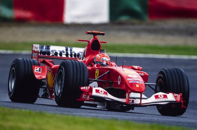 2004年F1日本GP　ミハエル・シューマッハー（フェラーリF2004）