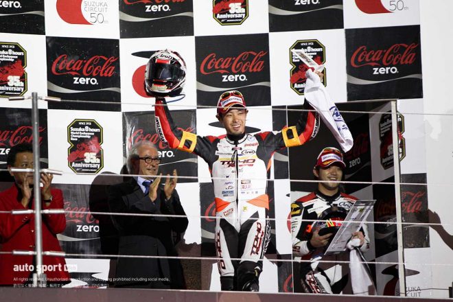 2012鈴鹿8耐：2位の高橋裕紀（TOHO Racing with MORIWAKI）