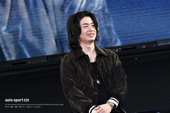 『auto sport CUP @ TOKYO AUTO SALON 2024 by グランツーリスモ7』に出演した大湯都史樹