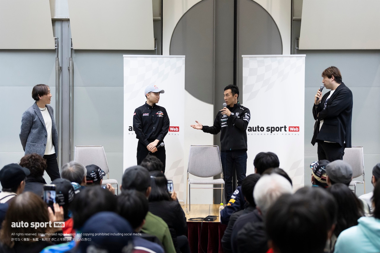 琢磨に角田、岩佐が“ここだけのお話”を多数披露。驚きあり、笑いありのautosport＆autosport webスペシャルトークショー、満員御礼＆大盛況