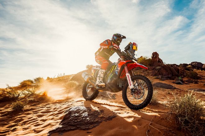 ステージ9で3番手タイムを記録したパブロ・キンタニラ（ホンダCRF450ラリー）　ダカールラリー2024