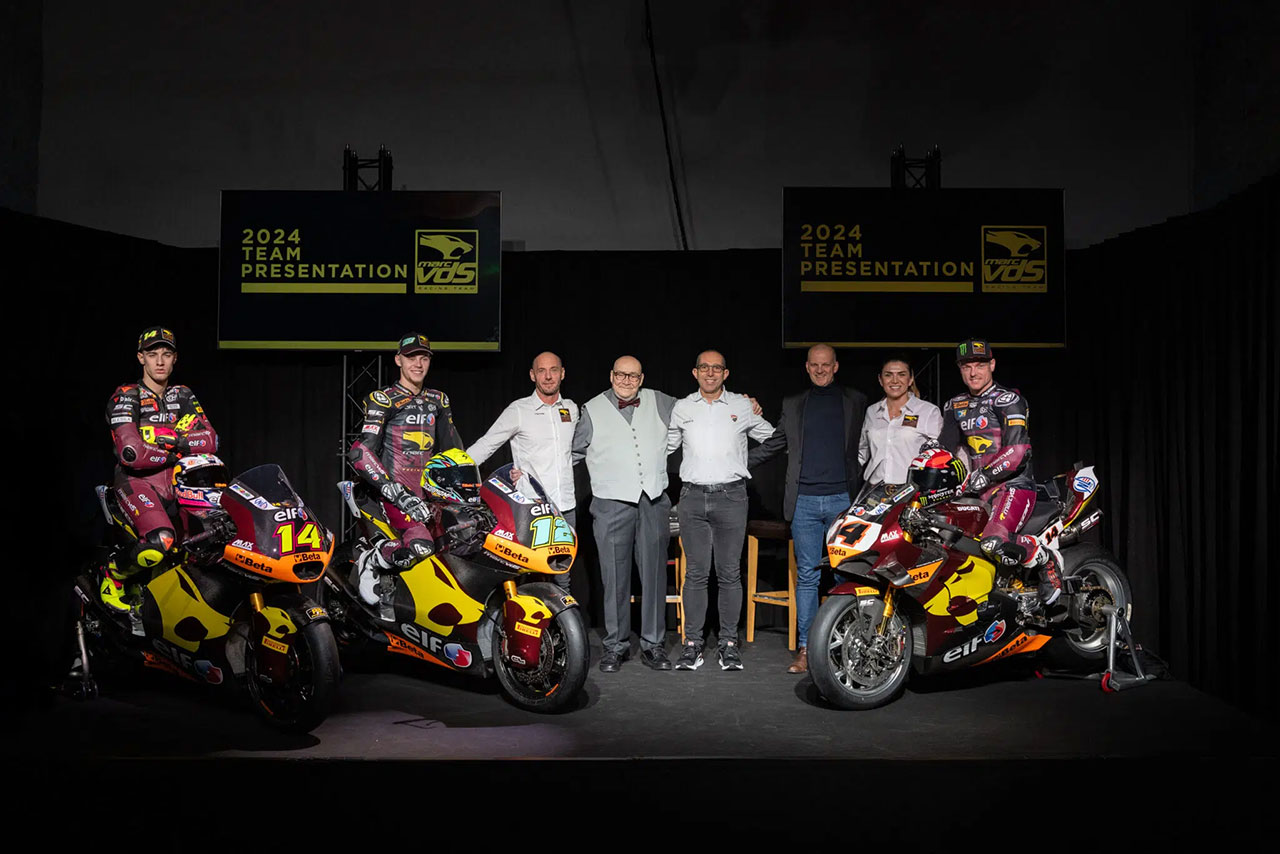 MotoGP | Elf Marc VDS、マシンカラーリングをお披露目。2024年はMoto2に加え、SBKにロウズが新規参戦へ