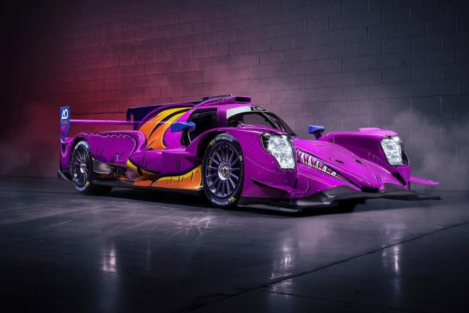 AOレーシングがLMP2クラスで走らせるドラゴンカラーのマシン。愛称はスパイク