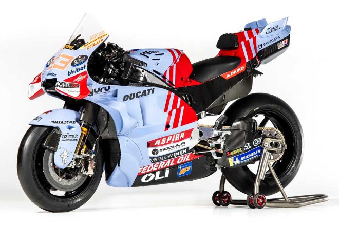 2024MotoGP：マルク・マルケスが駆るグレシーニ・レーシングMotoGPのドゥカティ デスモセディチGP23
