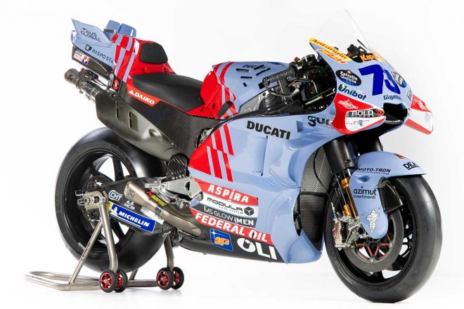 2024MotoGP：アレックス・マルケスが駆るグレシーニ・レーシングMotoGPのドゥカティ デスモセディチGP23