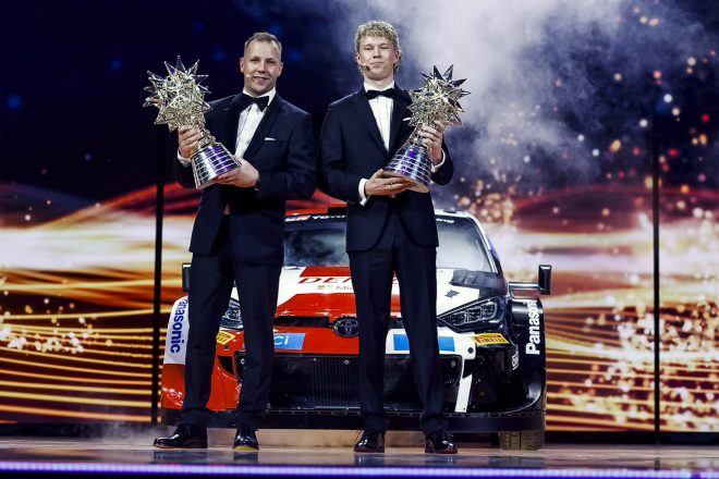 2023年WRC世界ラリー選手権のシリーズチャンピオンに輝いたカッレ・ロバンペラ／ヨンネ・ハルットゥネン組