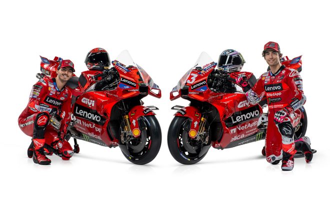 2024MotoGP：フランセスコ・バニャイアとエネア・バスティアニーニ（ドゥカティ・レノボ・チーム）