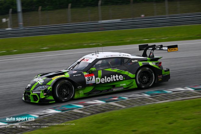 2024スーパーGTセパンテスト　TGR TEAM Deloitte TOM'Sの37号車トヨタGRスープラ
