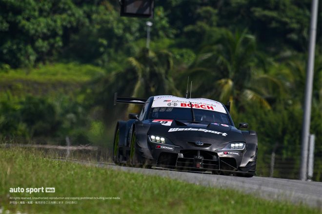 2024スーパーGTセパンテスト　TGR TEAM WedsSport BANDOHの19号車トヨタGRスープラ