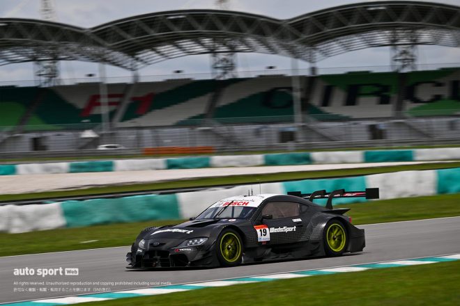 2024スーパーGTセパンテスト　TGR TEAM WedsSport BANDOHの19号車トヨタGRスープラ