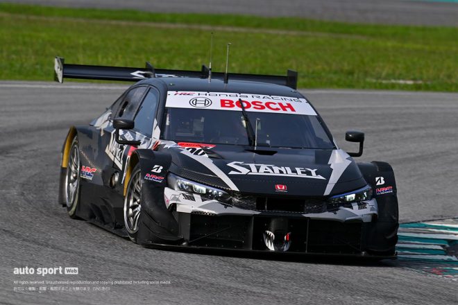 2024スーパーGTセパンテスト　STANLET TEAM KUNIMITSUの100号車STANLEY CIVIC TYPE R-GT