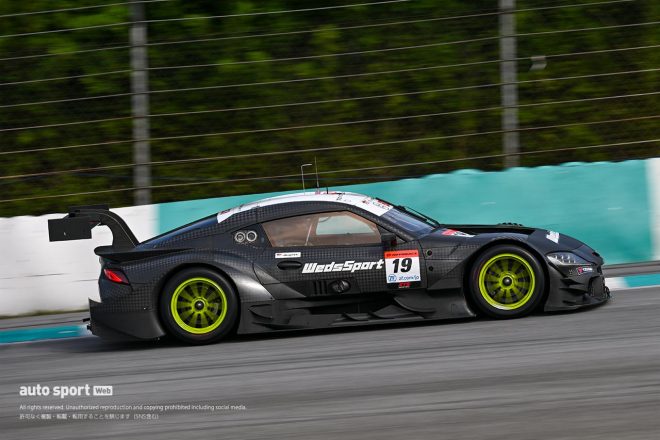 2024スーパーGTセパンテスト　TGR TEAM WedsSport BANDOHの19号車トヨタGRスープラ