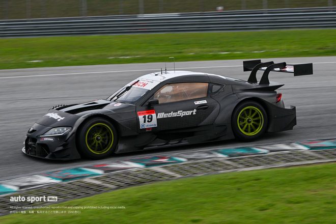 2024スーパーGTセパンテスト　TGR TEAM WedsSport BANDOHの19号車トヨタGRスープラ