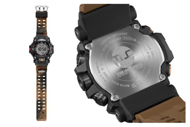 砂漠のステージが表現されたバンドデザインと裏蓋のTLCロゴ